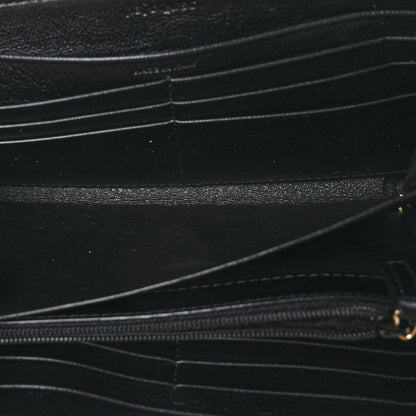 Saint Laurent Chevre Belle De Jour Zip Around Wallet Black 6 of 10