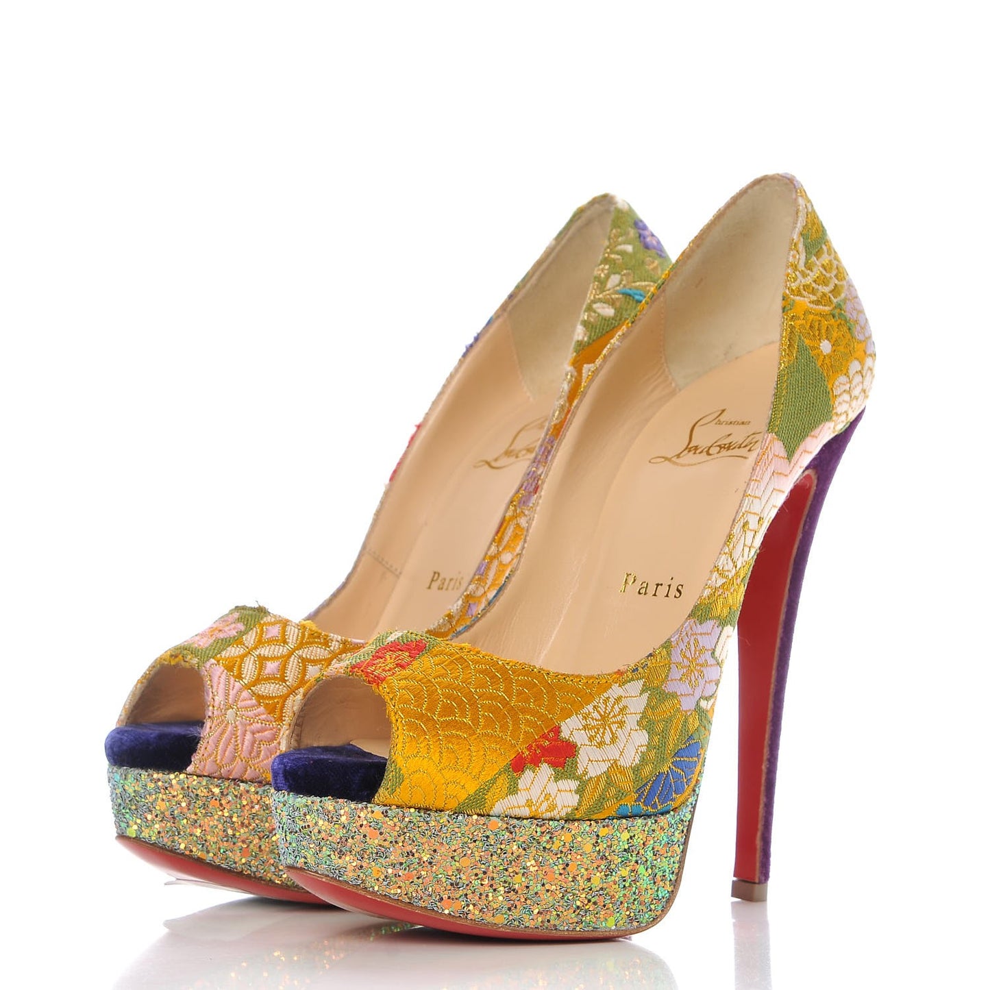 Tissu Glitter Dragon Lady Peep 150 Pumps 37.5 Pollen