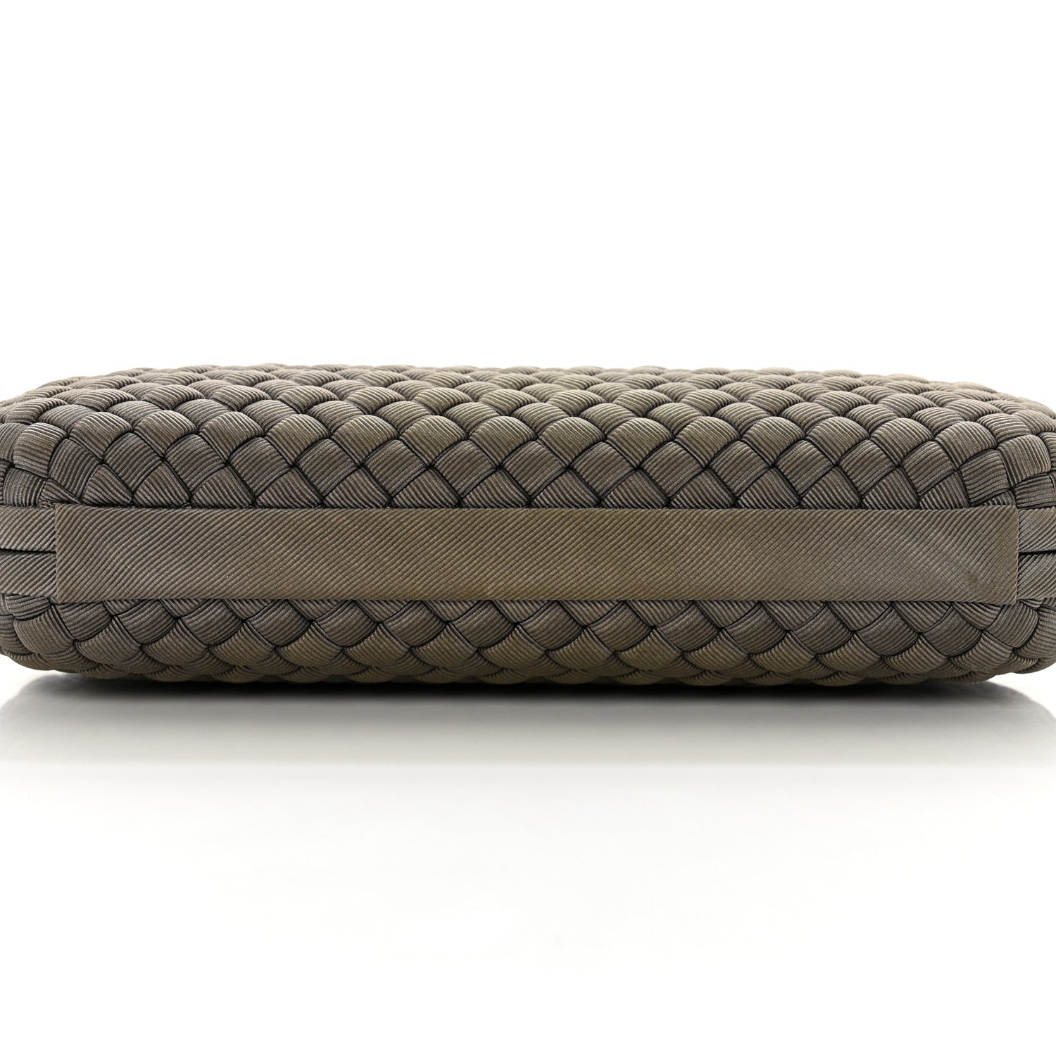 Bottega Veneta Satin Intreccio Impero Stretch Knot Clutch Taupe 8 of 9