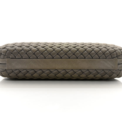 Bottega Veneta Satin Intreccio Impero Stretch Knot Clutch Taupe 8 of 9
