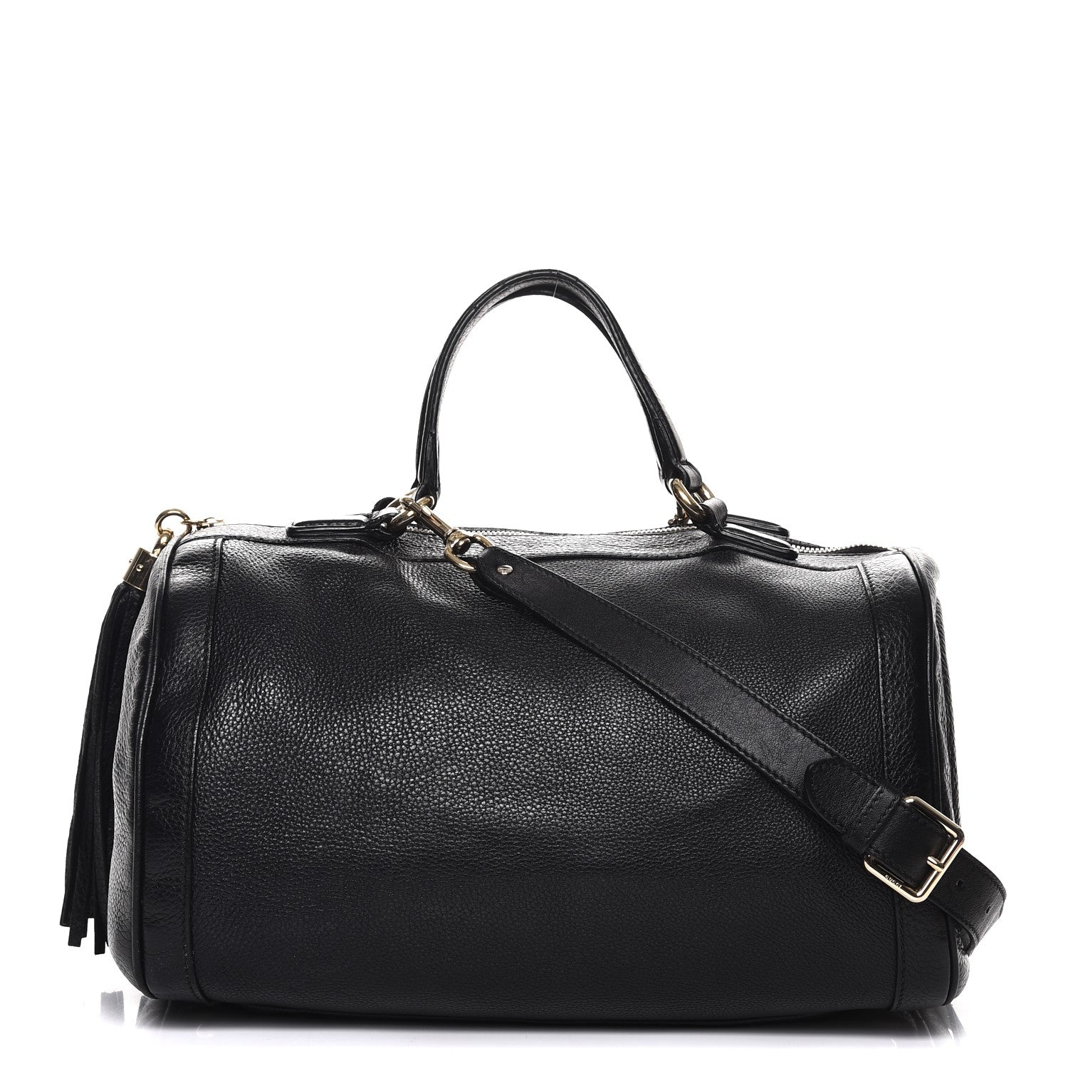 Gucci Pebbled Calfskin Medium Soho Boston Black 1 of 10