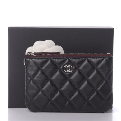 Chanel Lambskin Quilted Small Cosmetic Case Black 8 of 8