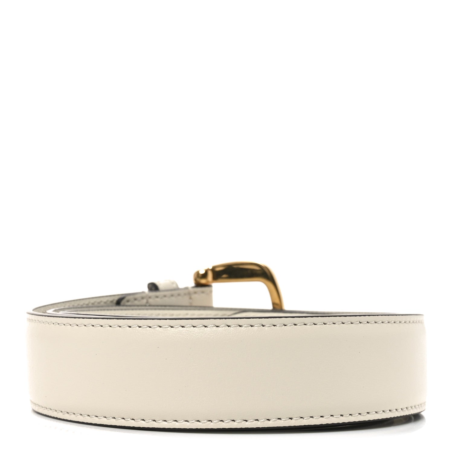 Gucci Plutone Calfskin Crystal Horsebit 100 40 Belt 100 40 White Crystal 2 of 4