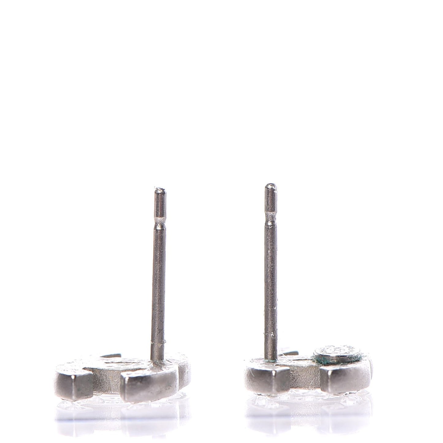Crystal CC Earrings Silver