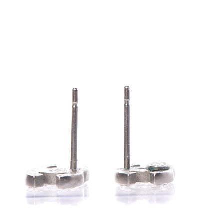 Chanel Crystal CC Earrings Silver 4 of 5