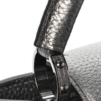 Louis Vuitton Metallic Calfskin Capucines BB Etain 7 of 9