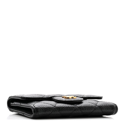 Chanel Caviar Quilted Flap Card Holder Black 3 of 9