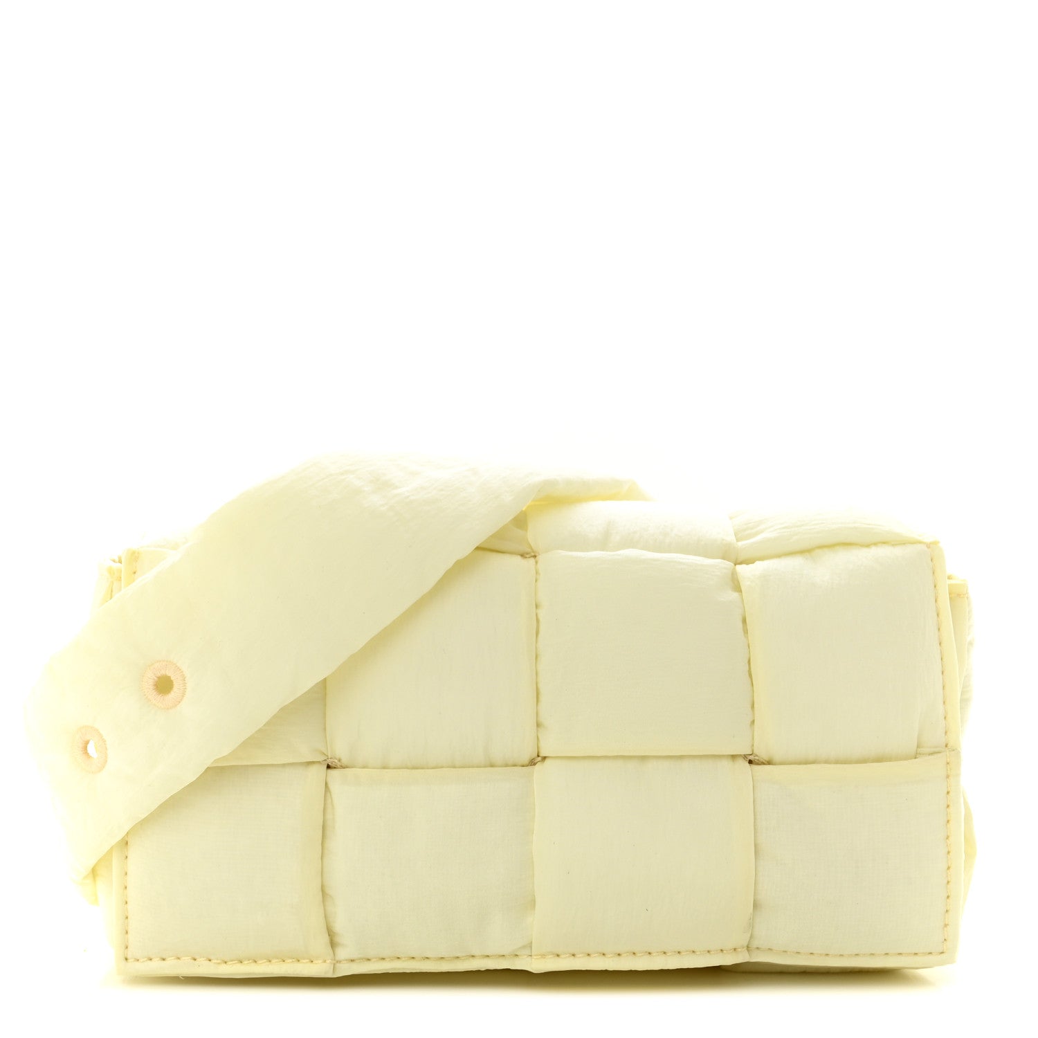 Bottega Veneta Nylon Intrecciato Padded Tech Mini Cassette Belt Bag Zest Washed 1 of 10