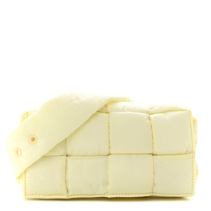 Bottega Veneta Nylon Intrecciato Padded Tech Mini Cassette Belt Bag Zest Washed 1 of 10