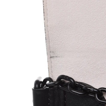 Louis Vuitton Calfskin Graphic Print Twist Shoulder Bag MM White Black 13 of 14