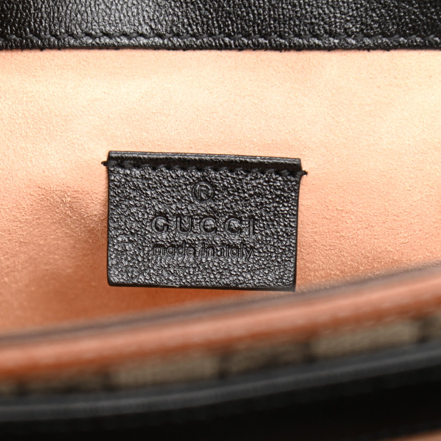 GG Supreme Monogram New Sakai Lux Calfskin Mini Padlock Flap Pocket Shoulder Bag Beige Ebony Black Cuir