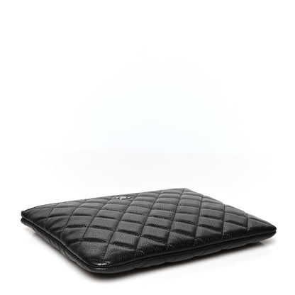 Chanel Caviar Quilted Cosmetic Case Black 4 of 8