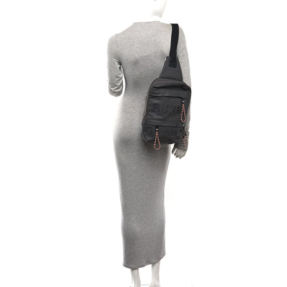 Burberry Coated Canvas Horseferry Blaze Sling Bag Grey 2 of 11