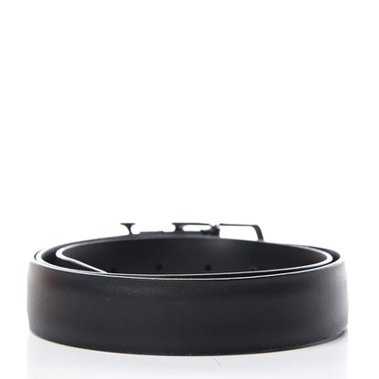 Louis Vuitton Calfskin 30mm Neogram LV Belt 90 36 Black 3 of 7
