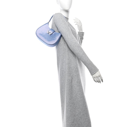 Alexander Wang Calfskin Satin Crystal Embellished Small Legacy Glitter Hobo Oxford 2 of 10