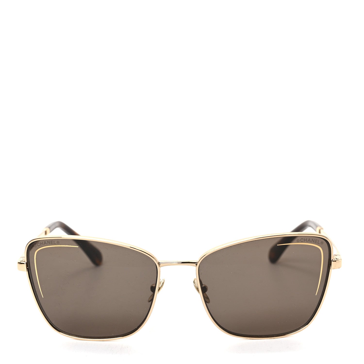 Chanel Metal Cat Eye Sunglasses 4267 Brown 2 of 6