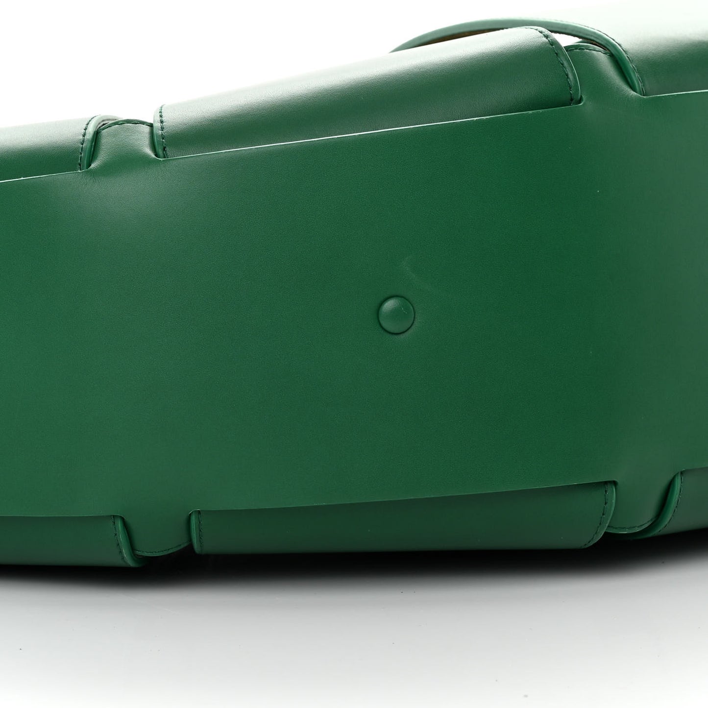 French Calfskin Large Shell Bag Racing Green