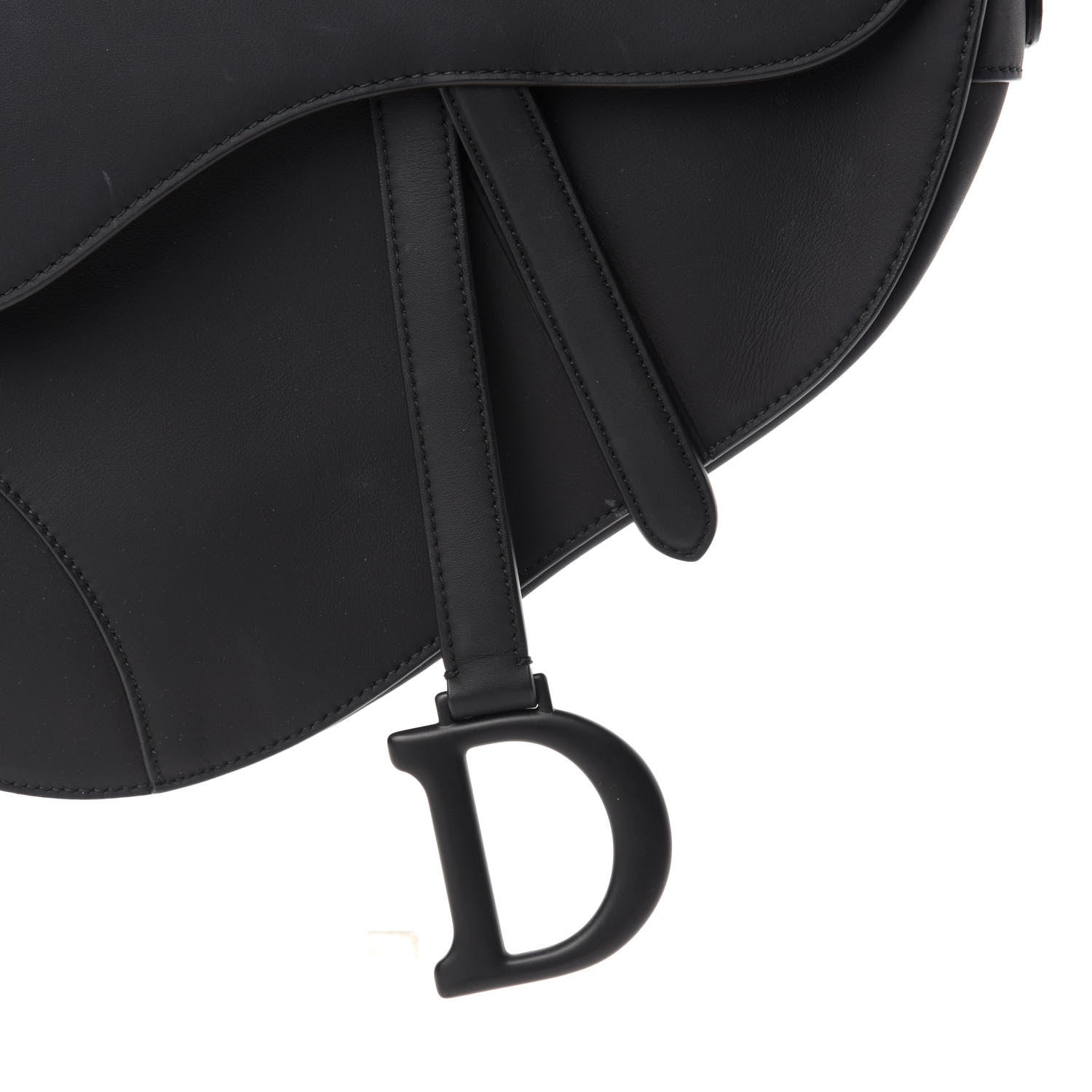 Christian Dior Ultra Matte Calfskin Saddle Bag Black 13 of 14