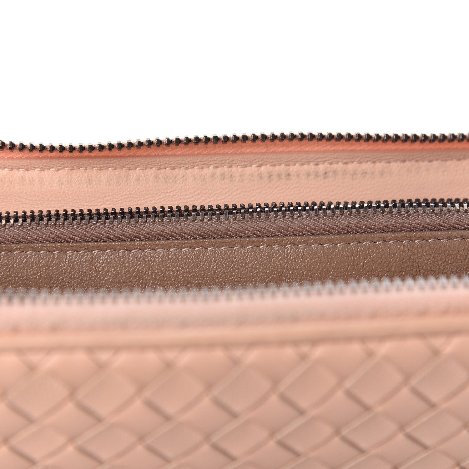 Bottega Veneta Nappa Intrecciato Zip Around Wallet Flamingo 14 of 20