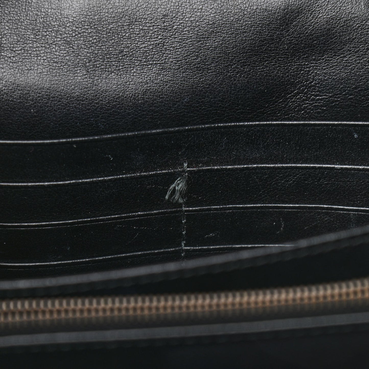 Calfskin Matelasse GG Marmont Chain Wallet Black