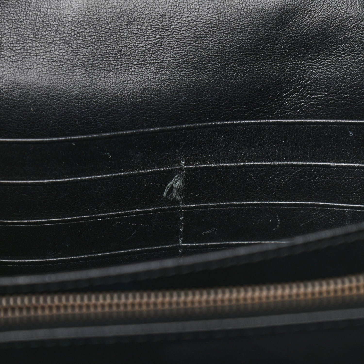 Gucci Calfskin Matelasse GG Marmont Chain Wallet Black 12 of 13