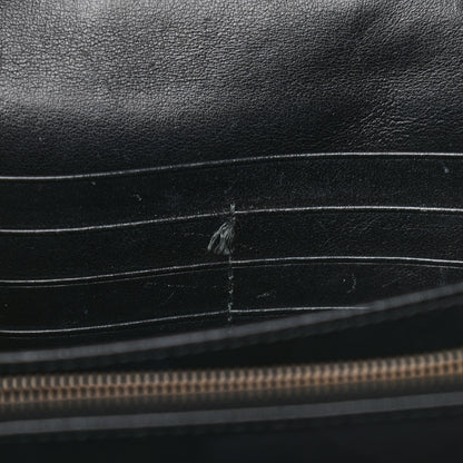 Gucci Calfskin Matelasse GG Marmont Chain Wallet Black 12 of 13