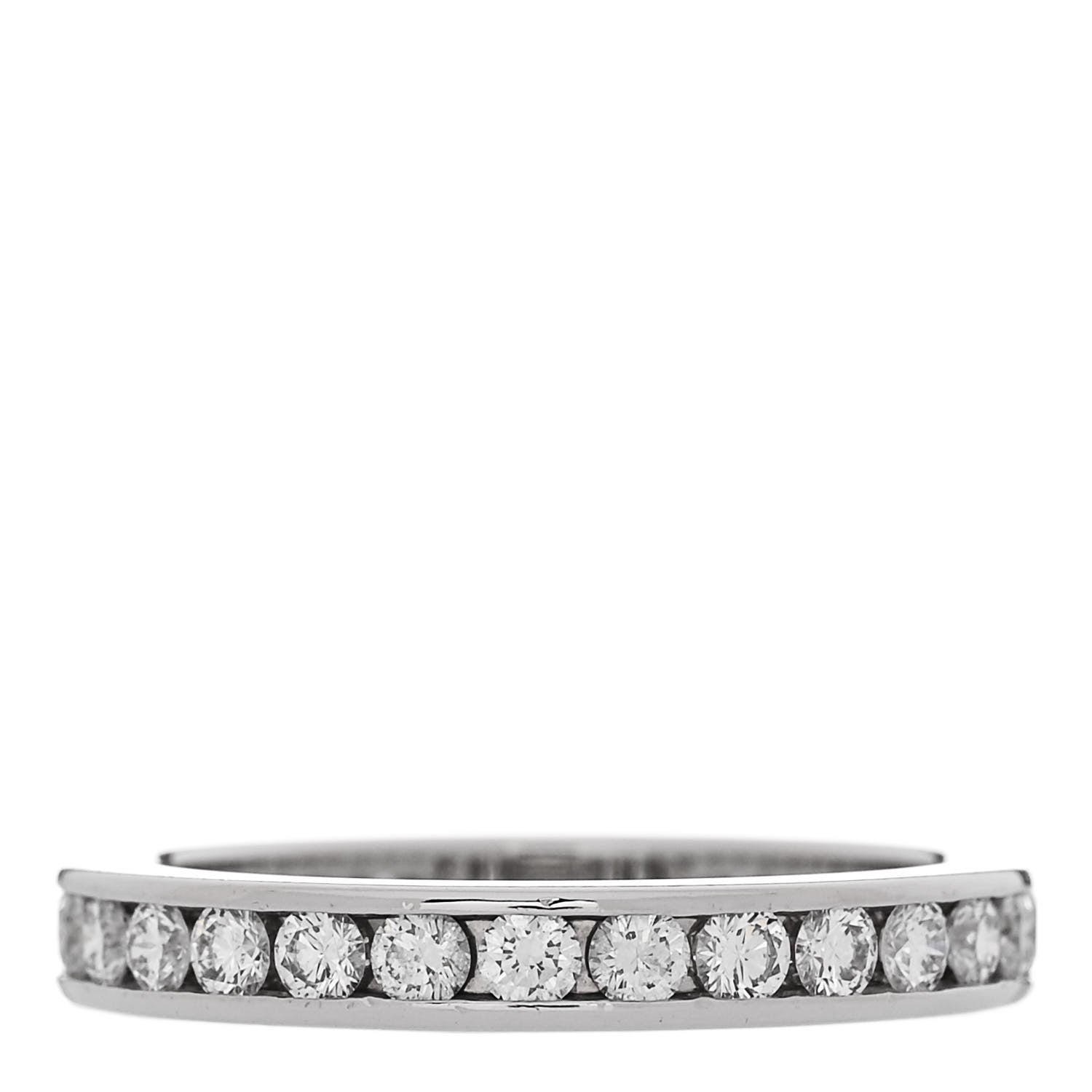 Tiffany Platinum Diamond Full Circle Wedding Band Ring 54 7 3 of 4