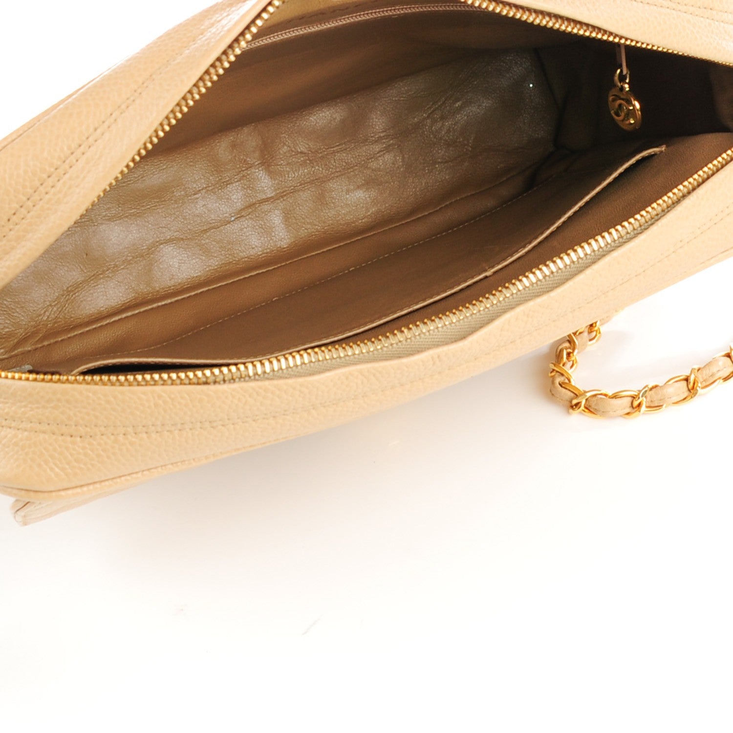 Chanel Caviar Quilted Camera Case Beige 7 of 11