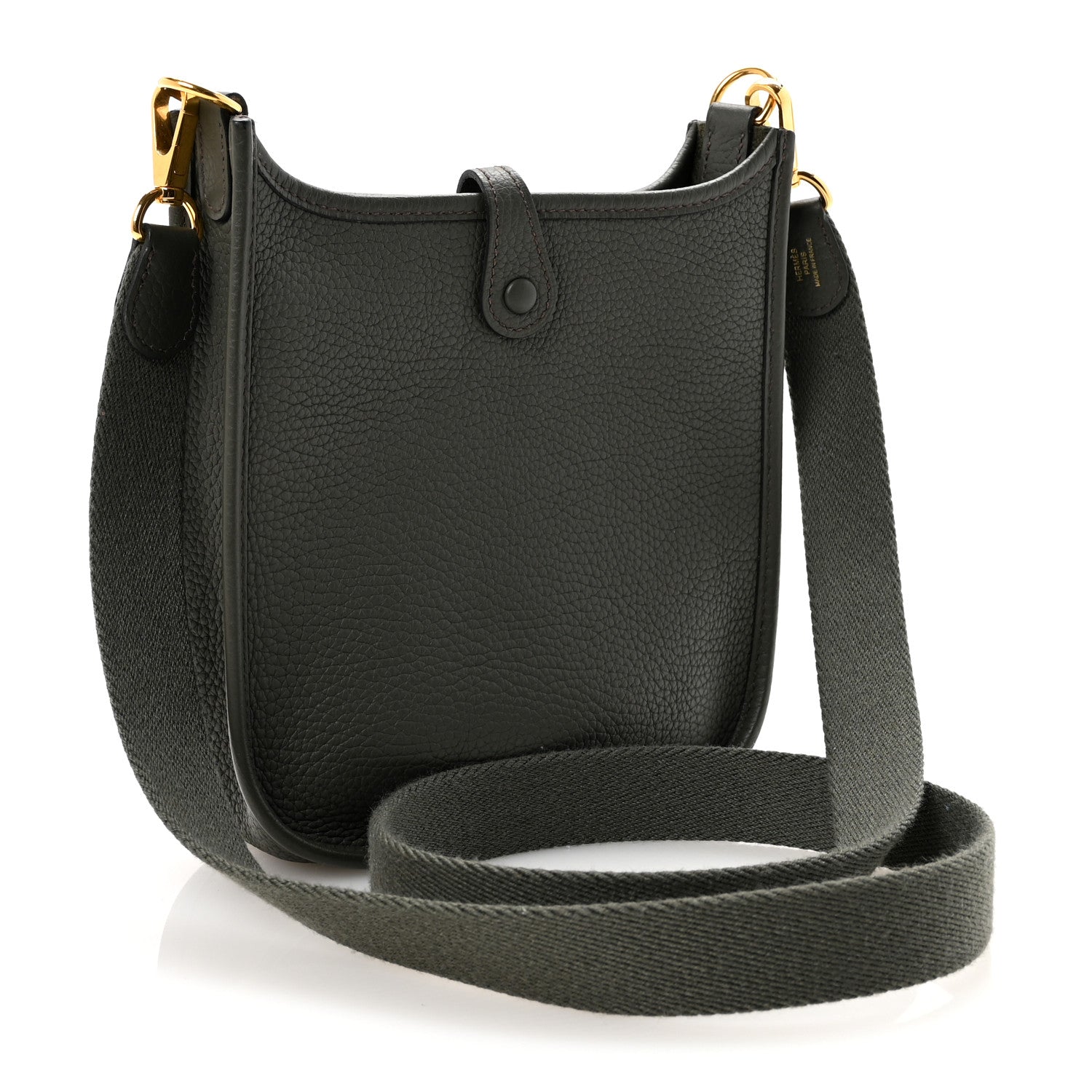Hermes Taurillon Clemence Evelyne TPM Vert De Gris 3 of 10
