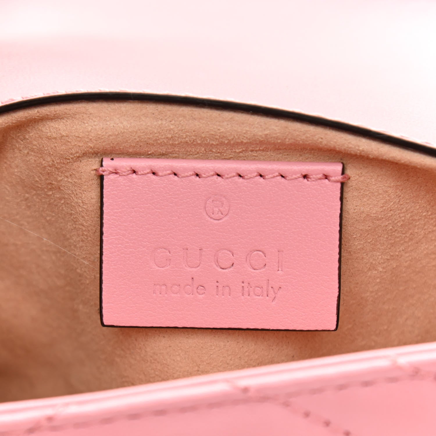 Gucci Calfskin Matelasse Super Mini GG Marmont Shoulder Bag Wild Rose 6 of 11