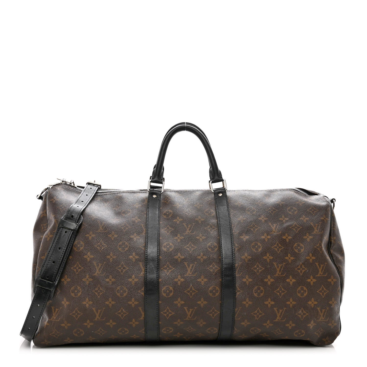 Louis Vuitton Monogram Macassar Keepall Bandouliere 55 1 of 10