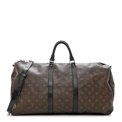 Louis Vuitton Monogram Macassar Keepall Bandouliere 55 1 of 10