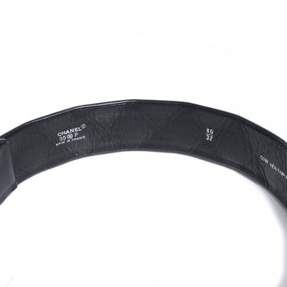 Chanel Lambskin Quilted CC Belt 80 32 Black 5 of 5