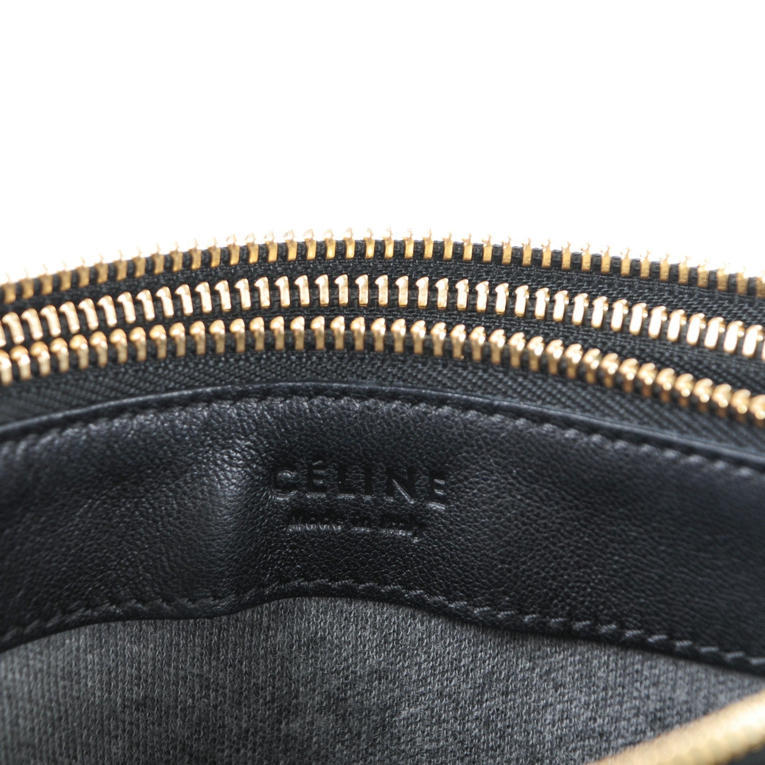 Celine Lambskin Large Trio Crossbody Bag Black 6 of 8