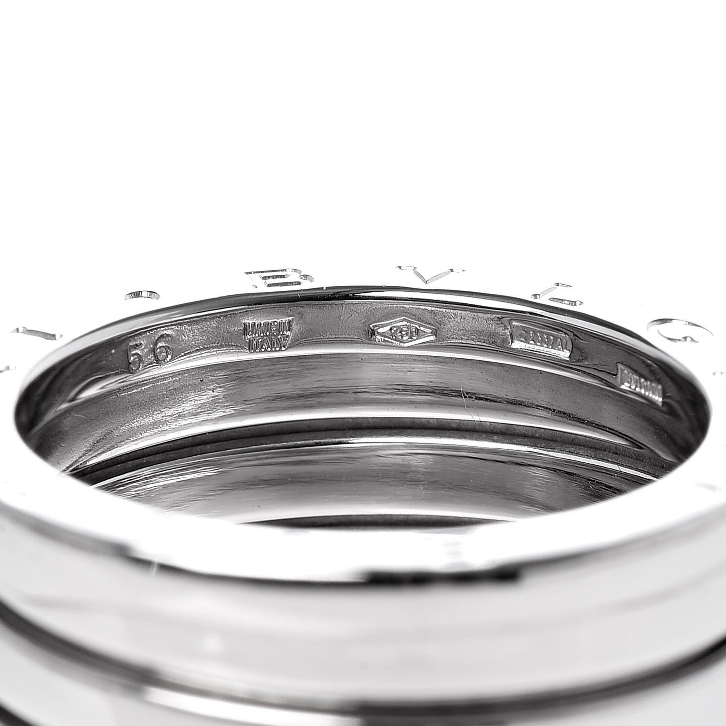 18K White Gold B.Zero1 5 Band Ring 56 7.5