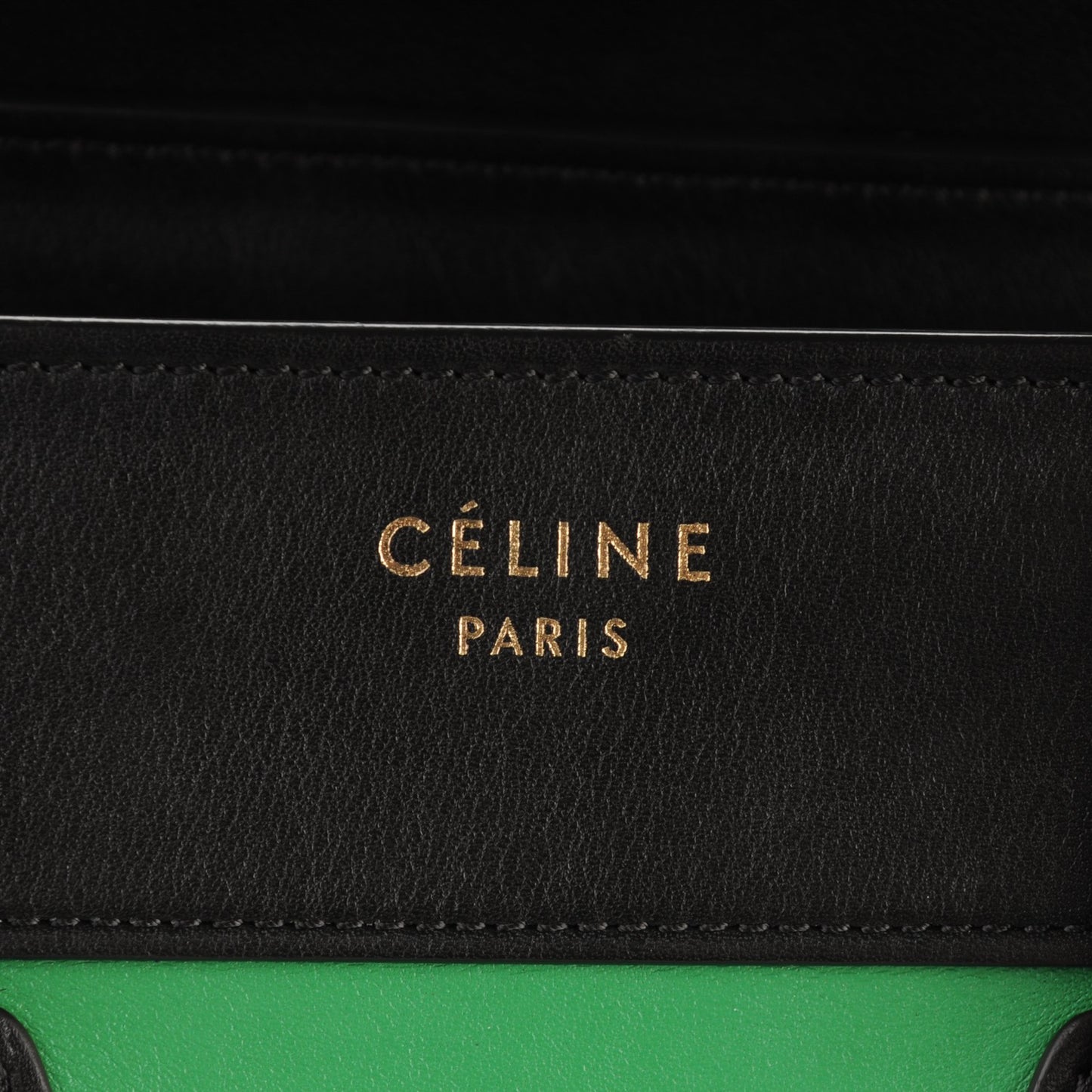 Smooth Calfskin Micro Bi-Color Luggage Grass