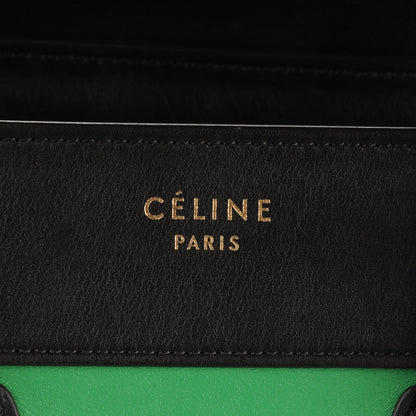 Celine Smooth Calfskin Micro Bi-Color Luggage Grass 6 of 8