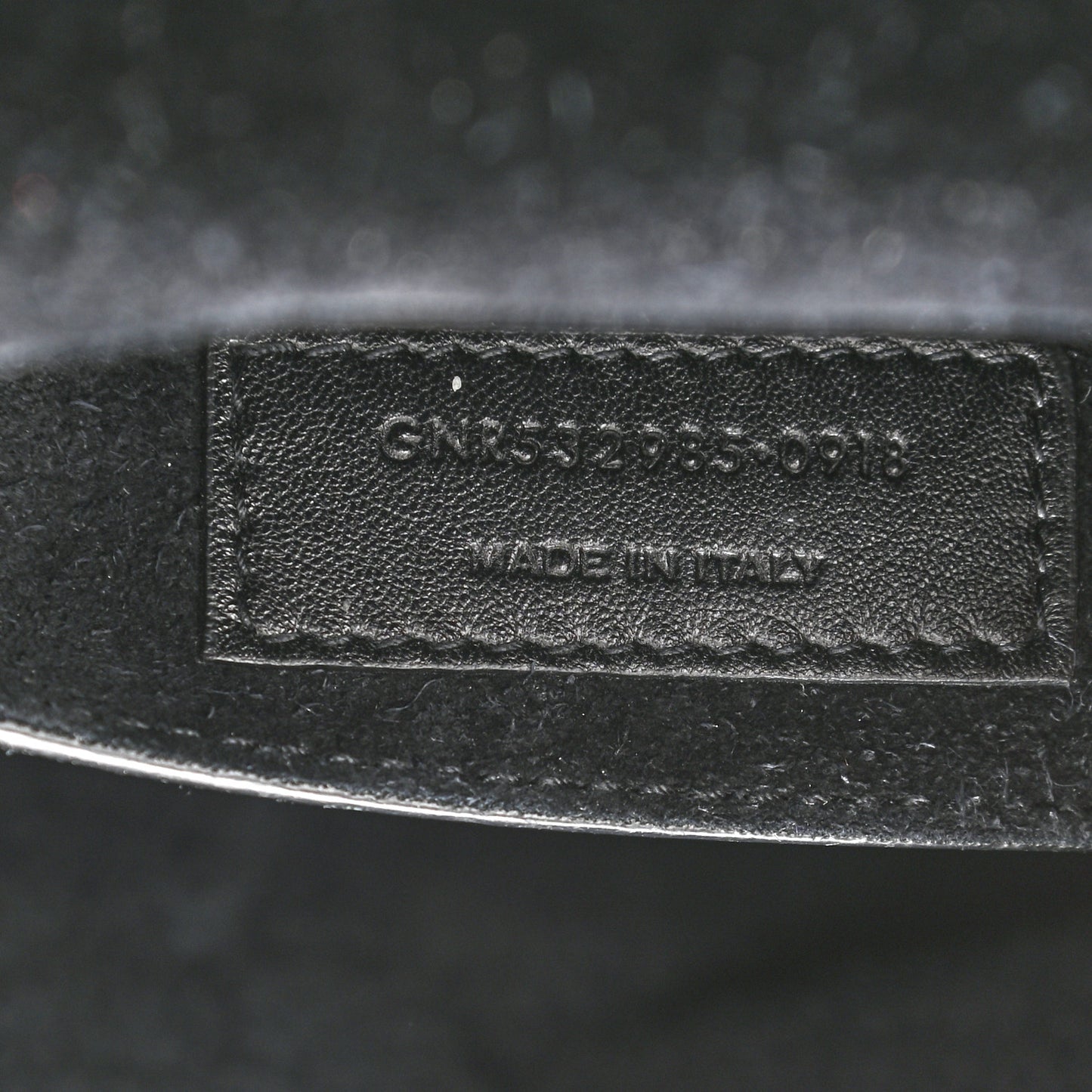 Lizard Calfskin Embossed Betty Messenger Black