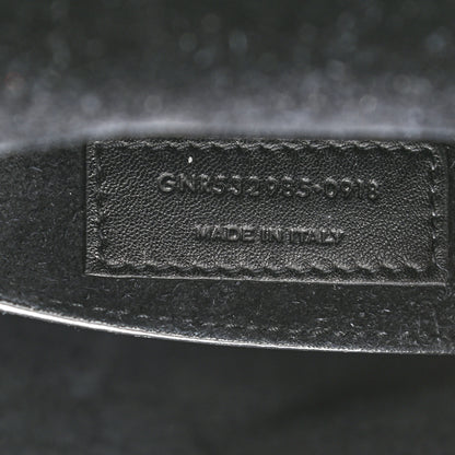 Saint Laurent Lizard Calfskin Embossed Betty Messenger Black 7 of 8