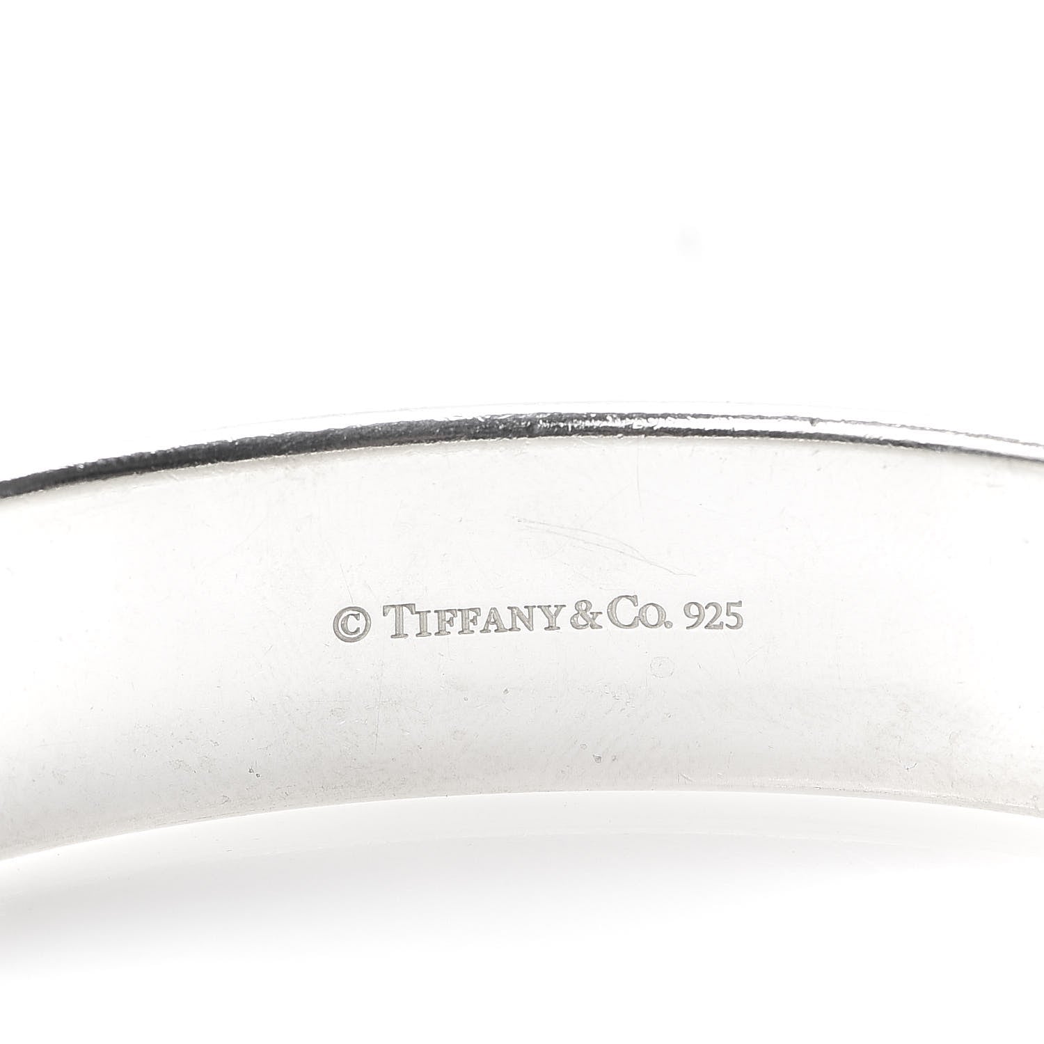 Tiffany Sterling Silver 1837 Cushion Bangle Bracelet 4 of 4