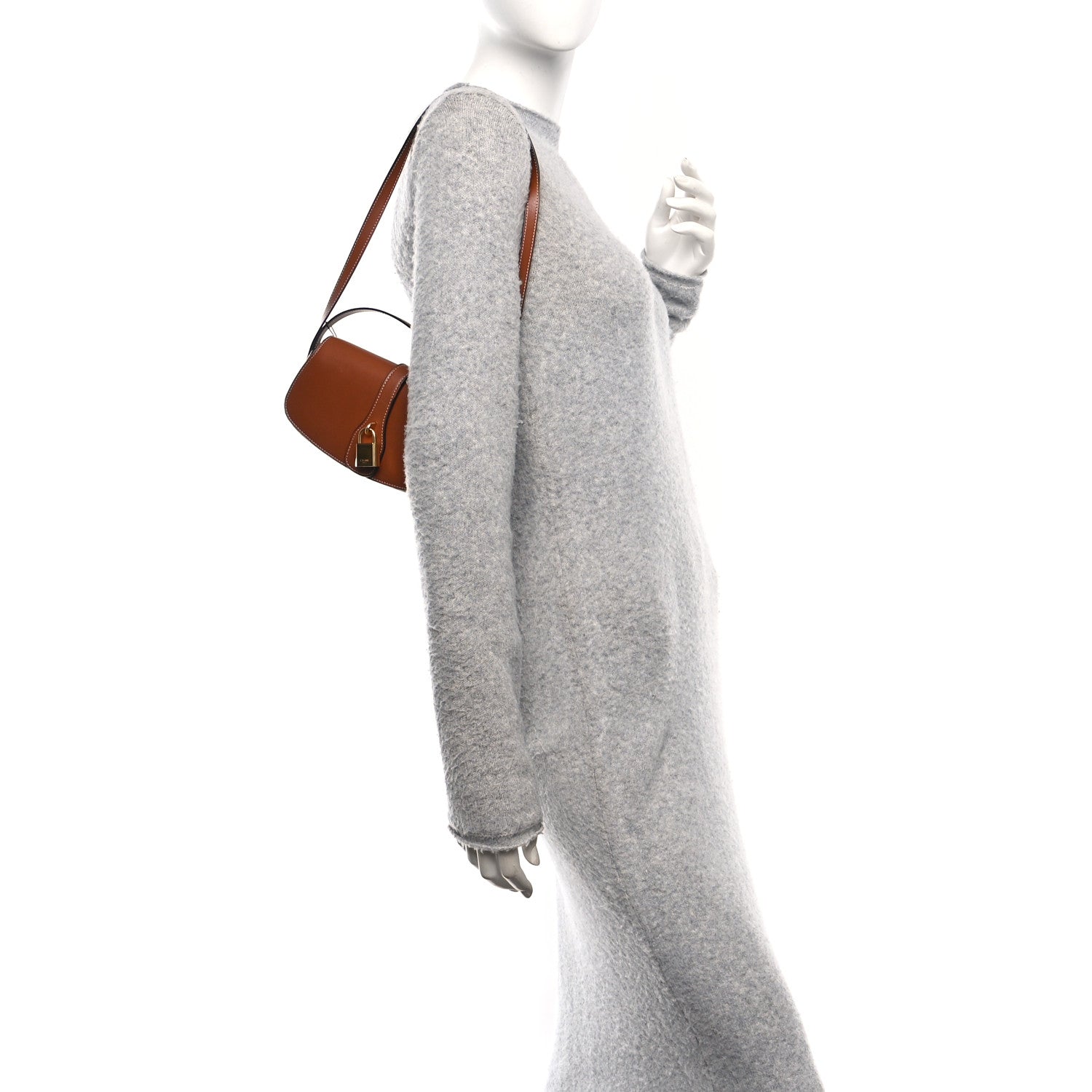 Celine Smooth Calfskin Tabou Clutch On Strap Tan 3 of 19