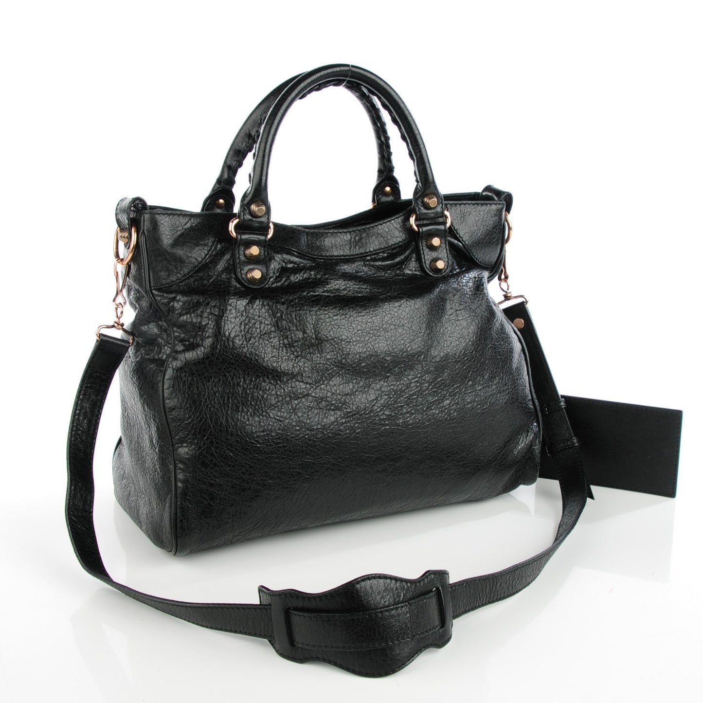 Agneau Giant 12 Rose Gold Hardware Velo Black