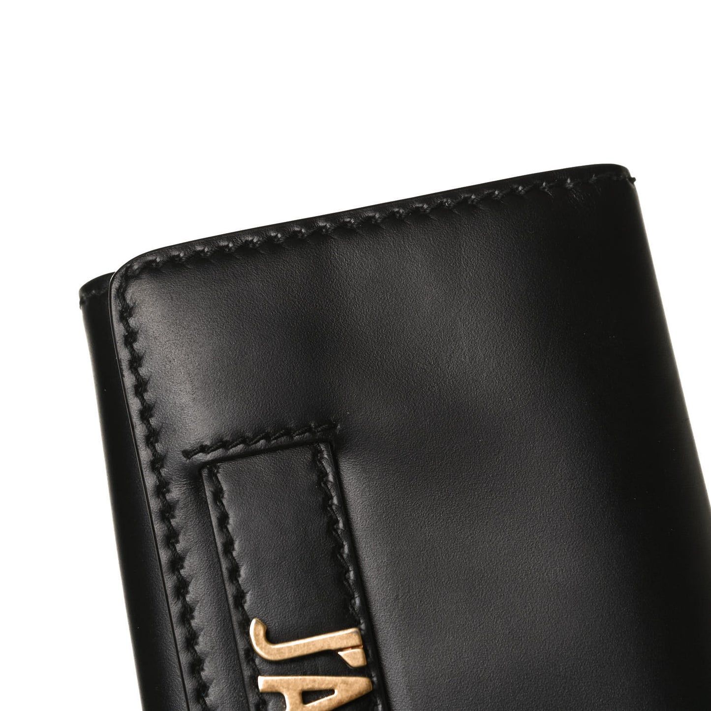 Smooth Calfskin J'adior Croisiere Chain Wallet Black