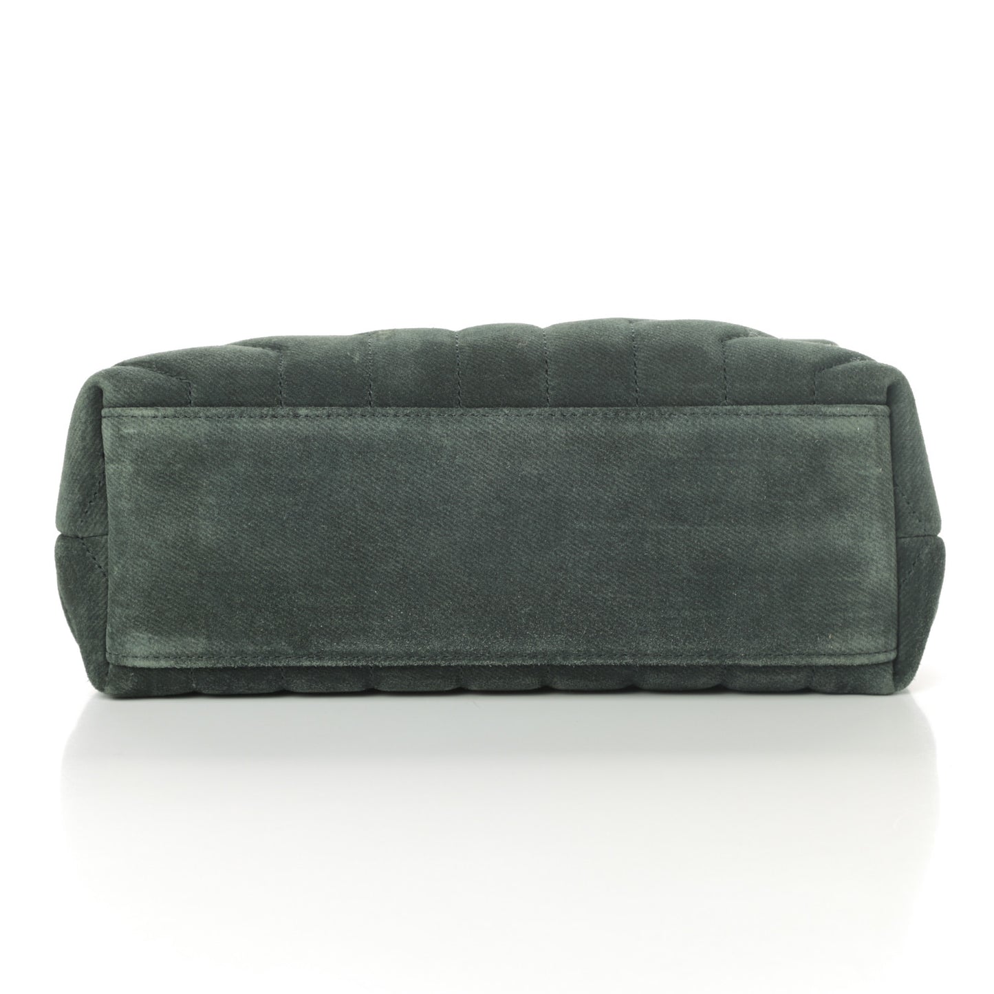 Suede Calfskin Y Quilted Monogram Small Loulou Chain Satchel Green