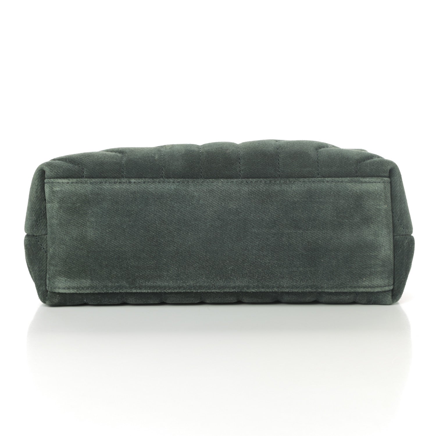 Saint Laurent Suede Calfskin Y Quilted Monogram Small Loulou Chain Satchel Green 11 of 11