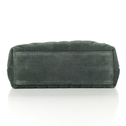 Saint Laurent Suede Calfskin Y Quilted Monogram Small Loulou Chain Satchel Green 11 of 11