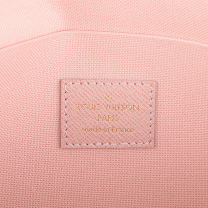 Louis Vuitton Damier Azur Pochette Felicie Chain Wallet Rose Ballerine 6 of 7
