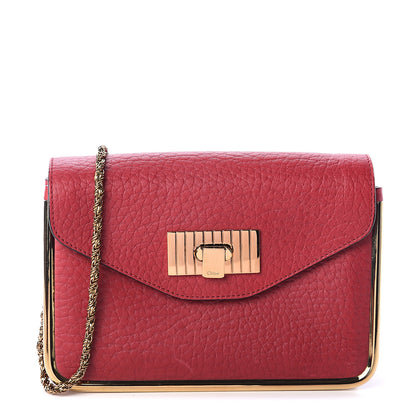 Chloe Grained Calfskin Small Sally Flap Bag Red 1 of 7