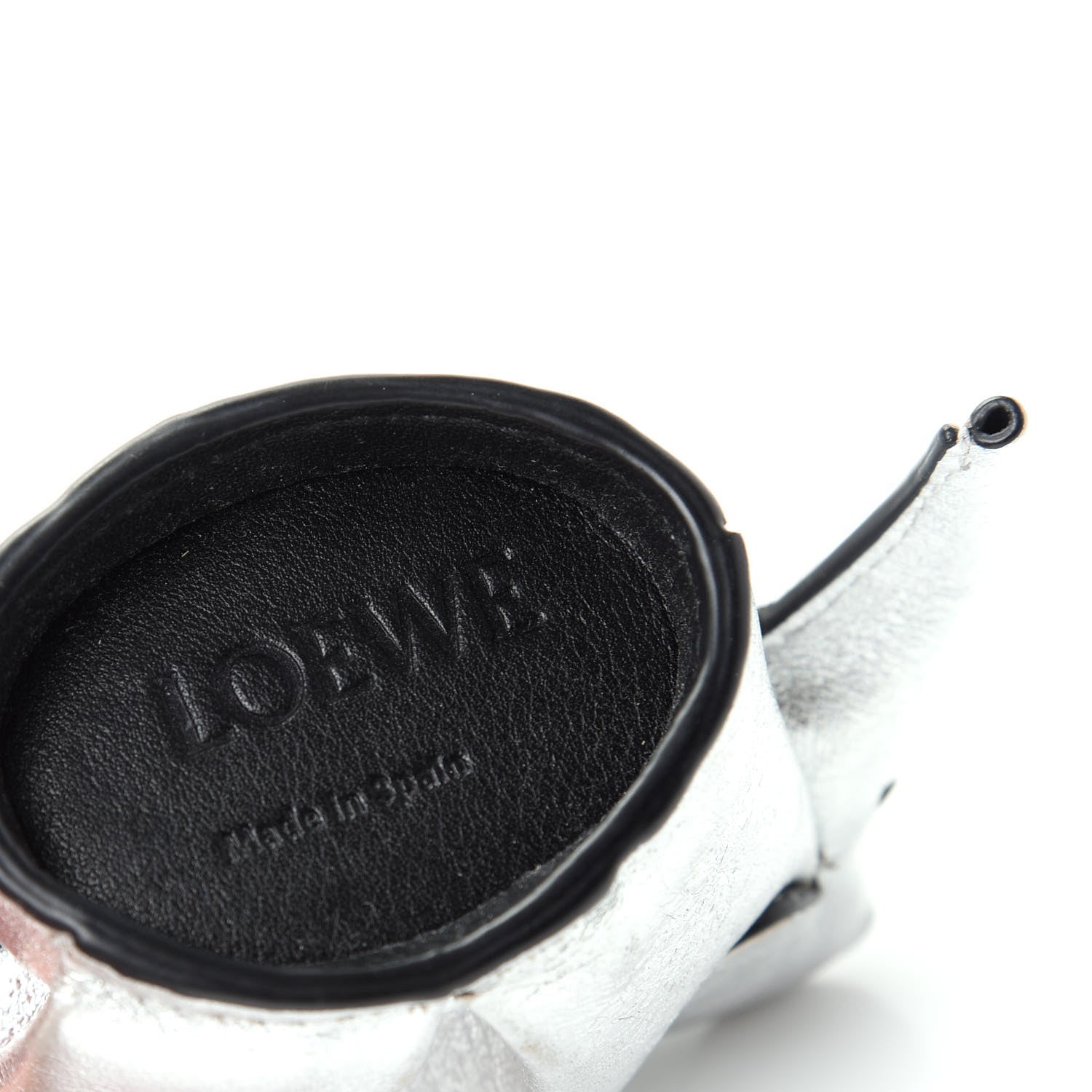 Loewe Metallic Calfskin Mini Elephant Coin Purse Silver 5 of 5
