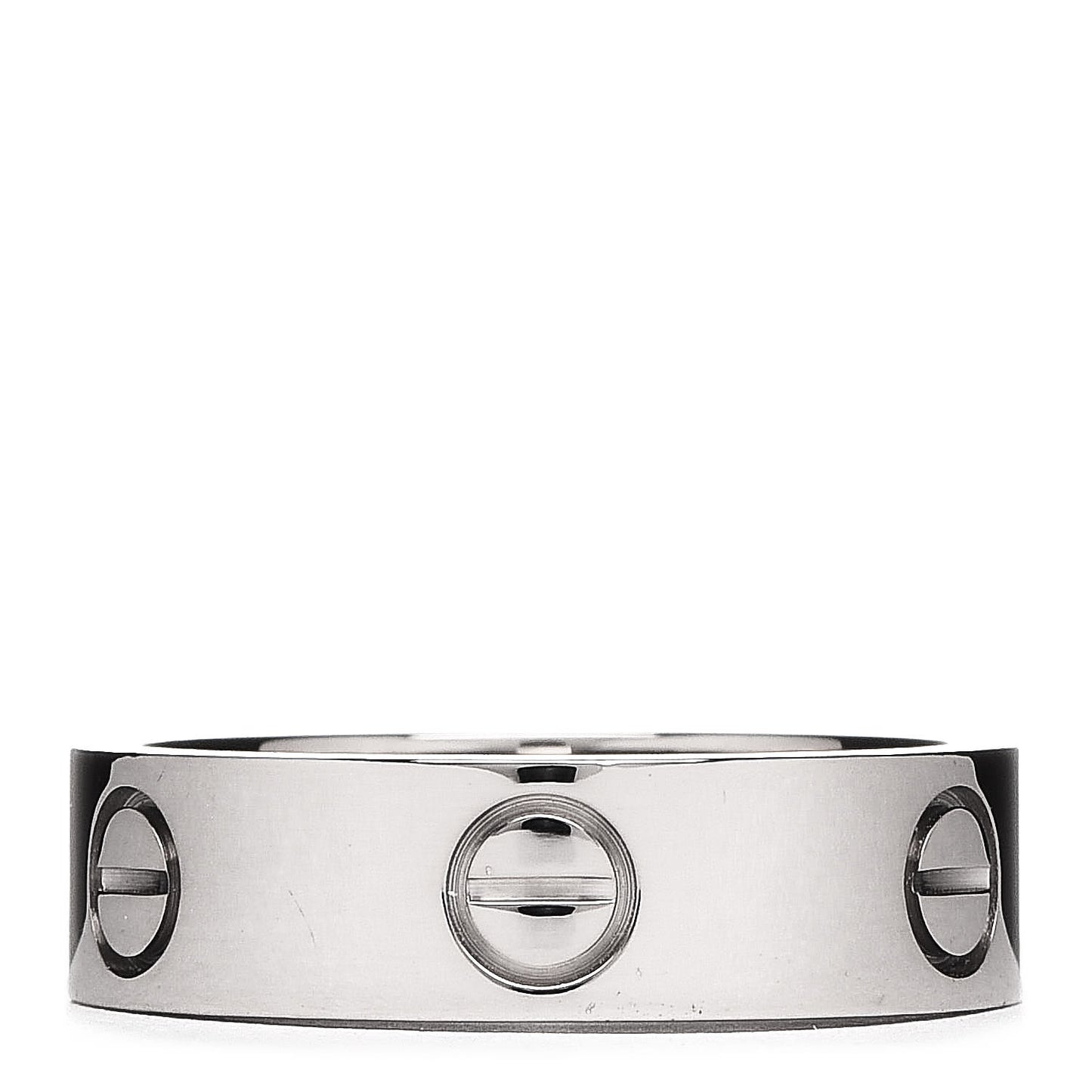 18K White Gold 5.5mm LOVE Ring 55 7.25